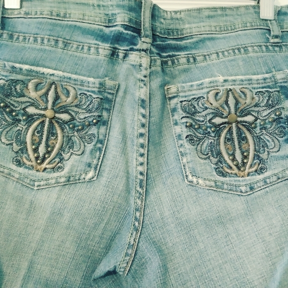 👖CACHE COTTON FLEX DESIGNER🛍 JEANS.SIZE 4,👚VINTAGE 🌺CLOSEOUT SALES! - Picture 4 of 5